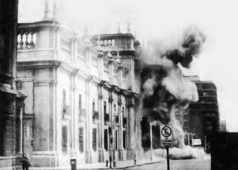 Bombningen av palatset La Moneda.