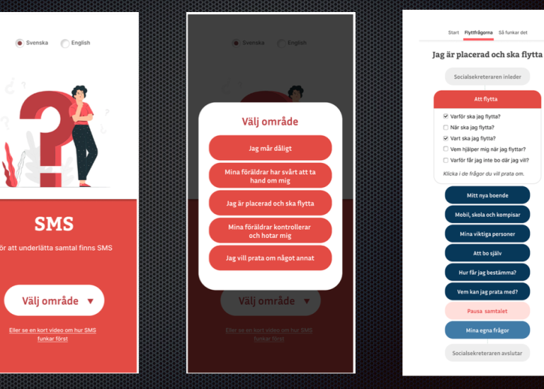 Genrebild: Prototyp till en app som tagits fram i forskningsprojektet utifrån ungdomars önskemål.