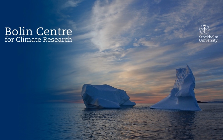 Isberg och Bolincenter för klimatforsknings logotyp