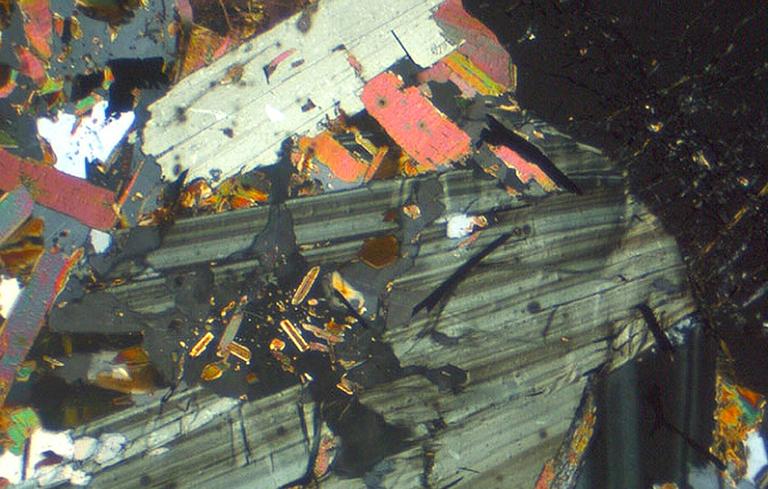 microscopic view of minerals