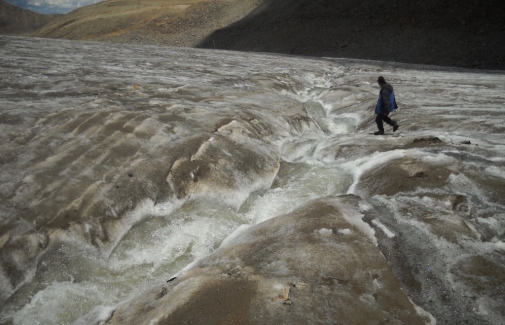 Zhandang-glaciären på tibetanska högplatån. Foto: Chaoliu Li