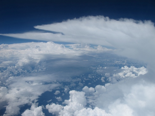 Thunderstorm clouds over the western part of the Amazon rainforest. Photo: Radovan Krejci