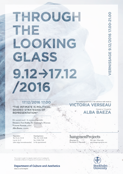 The poster of the exhibition "Through the Looking Glass".