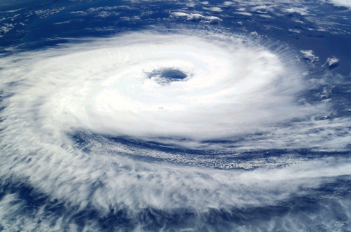 Cyclone Catarina seen from ISS. Photo: Earth Observations Laboratory, Johnson Space Center, via Wikimedia Commons.