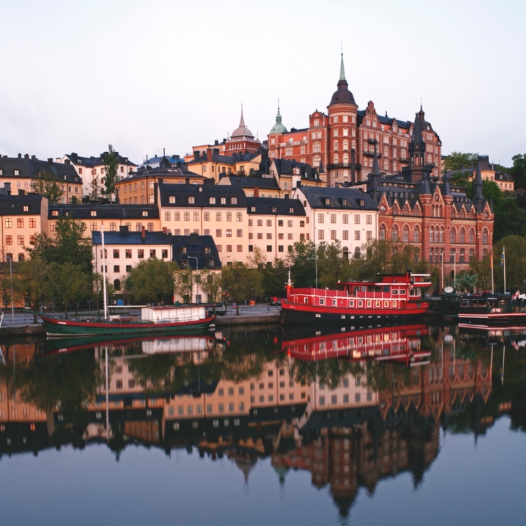 The Söder area of Stockholm seen from the water.