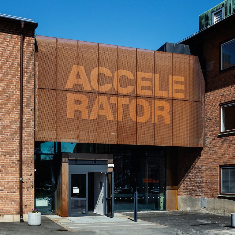 Entrance to Accelerator Art Exhibition Space