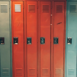 Lockers in a corridor