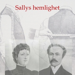 Beskuren omslagsbild av Sallys hemlighet. Foto/grafik: Okänd