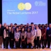 Students at the Nobel Lectures in Aula Magna at Stockholm University