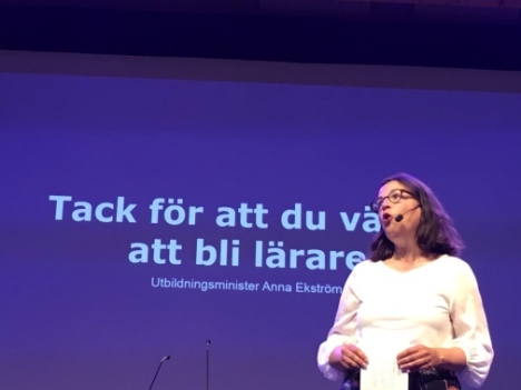 Utbildningsminister Anna Ekström