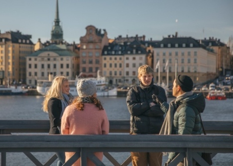 Bild på studenter i Stockholm. Foto: