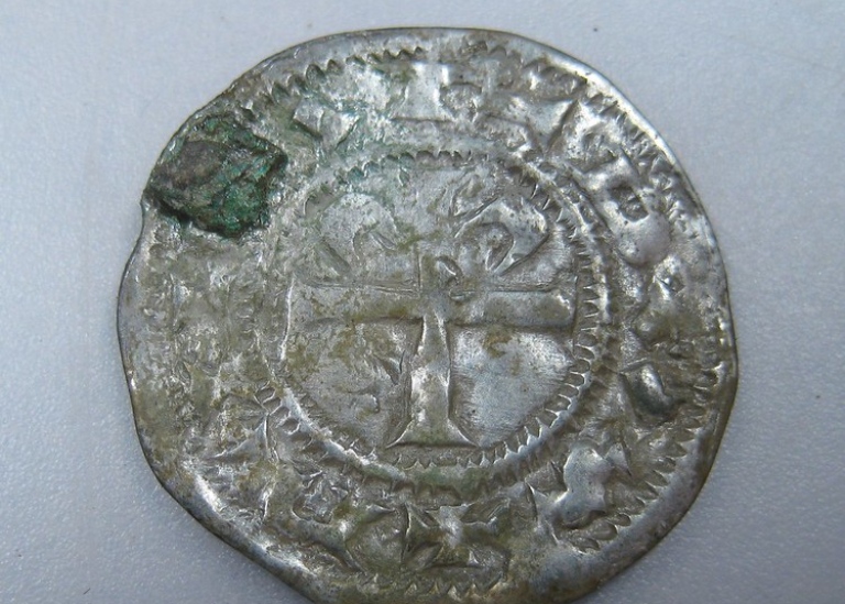 The coin from Normandy. Photo: Acta Konseveringscentrum