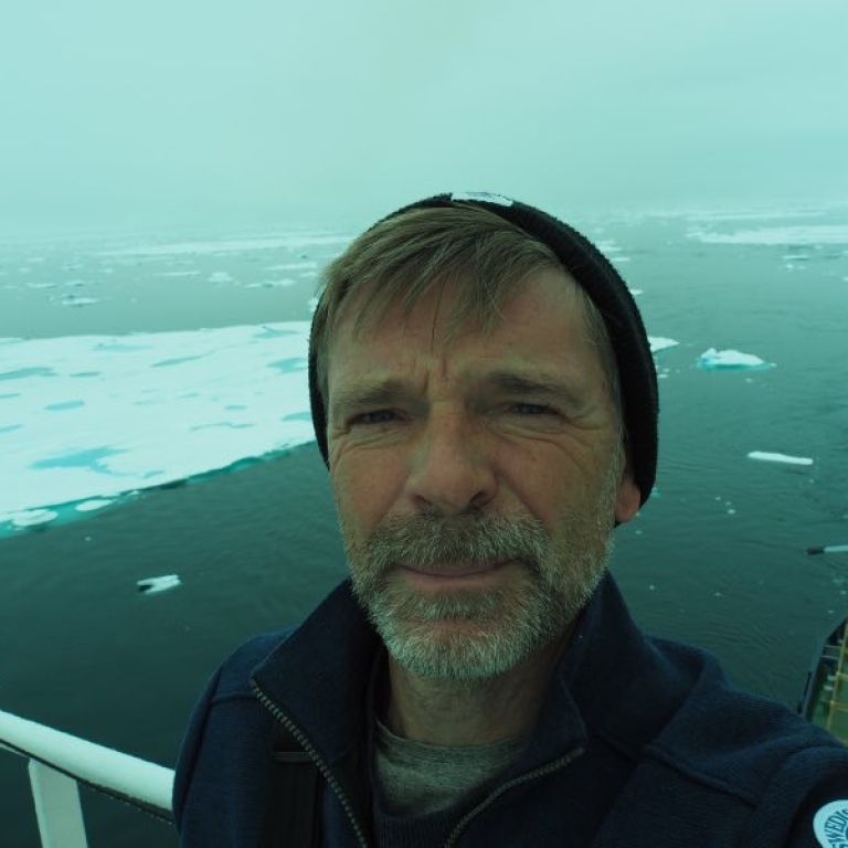 A selfie on icebreaker oden