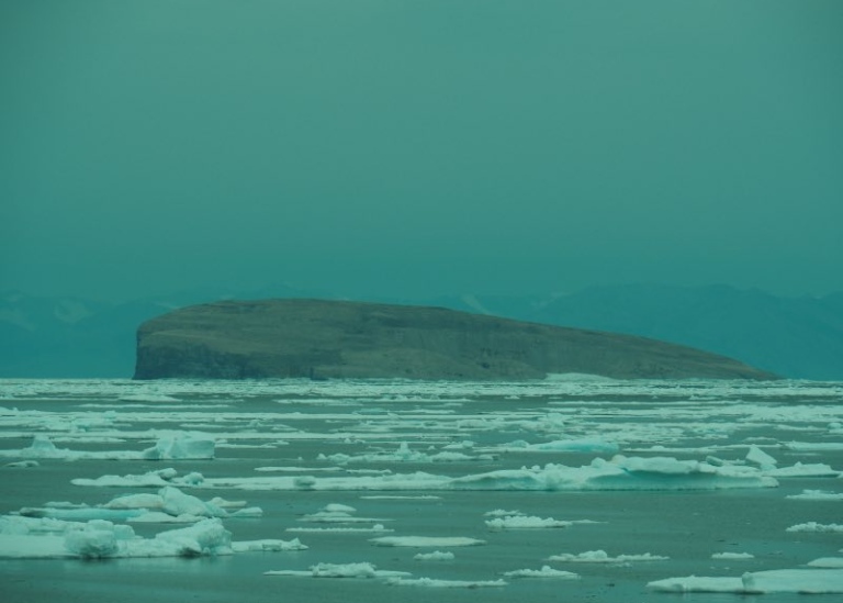 Hans ø (Hans Island), a small barren island between Greenland and Canada