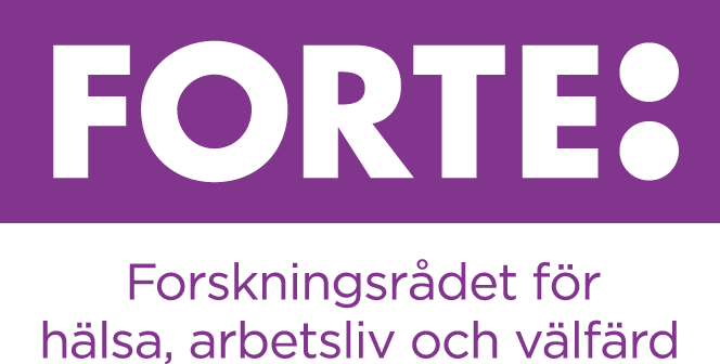 Logo: Forte - Forskningsrådet för hälsa, arbetsliv, och välfärd