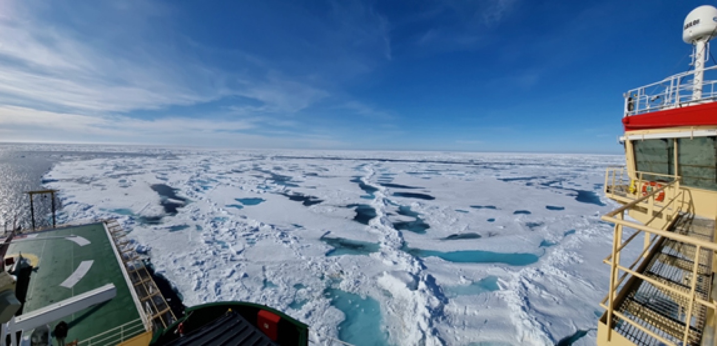 View on sea ice from Oden