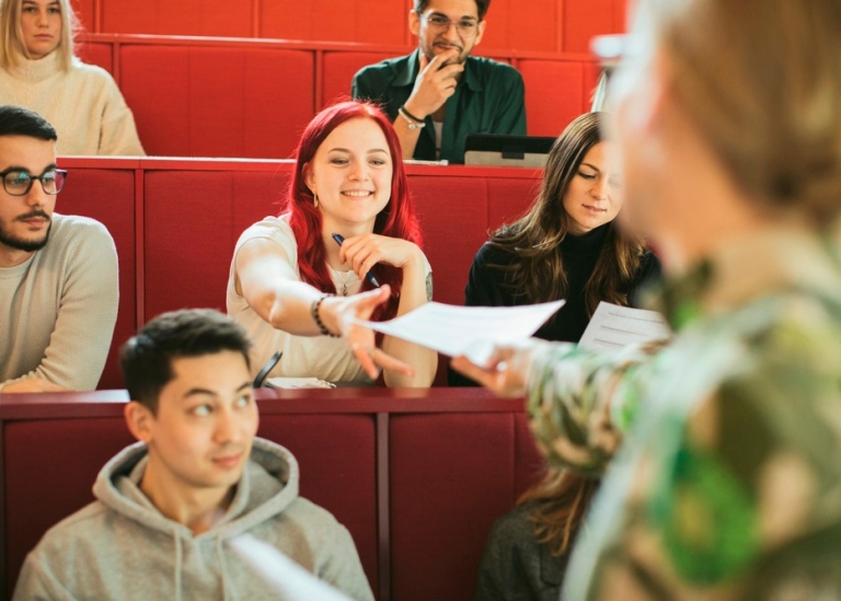 Studenter i en aula