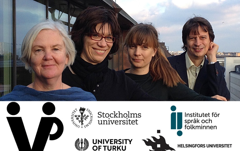 The IVIP group. Catrin Norrby, Camilla Wide, Jenny Nilsson, Jan Lindström. Logotypes