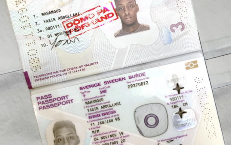Cover of Swedish rapper Yasin’s album featured his passport stamped with “convicted in advance