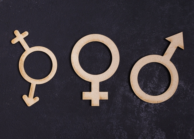 Gender equality concept - gender symbols