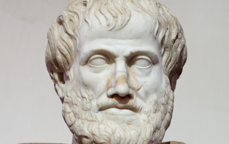 Byst av Aristoteles, romersk kopia i marmor.