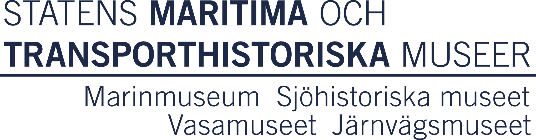 Logotyp för Statens maritima och transporthistoriska museer