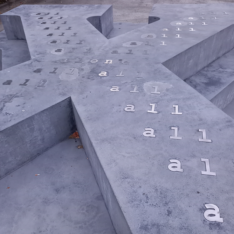 Detail of Memorial for the Victims of Nazi Military Justice in Vienna
