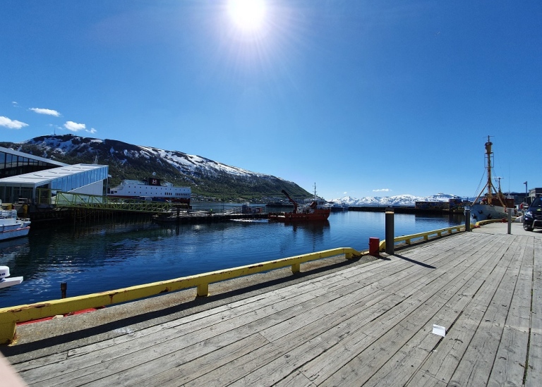 Havnen i Tromsö.