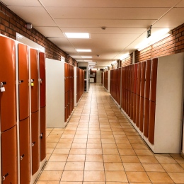 Corridor in a Swedish school