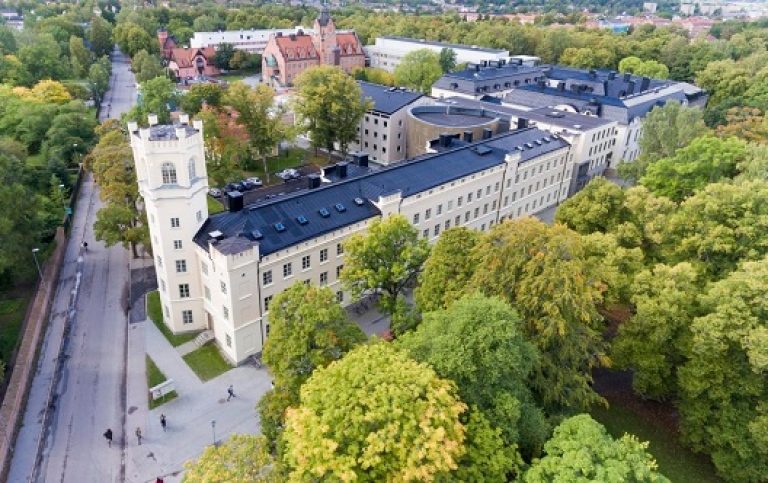 Engelska parken Uppsala universitet sedd uppifrån