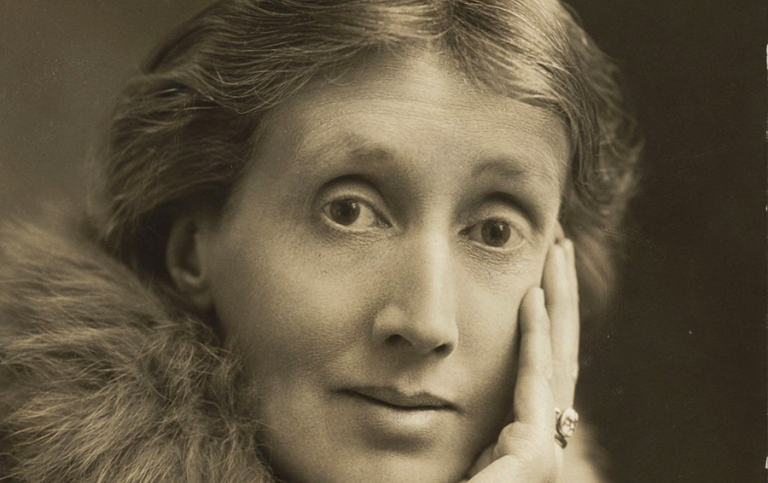 Virginia Woolf, 1927.  Porträttfoto av Virginia Woolf från 1927
