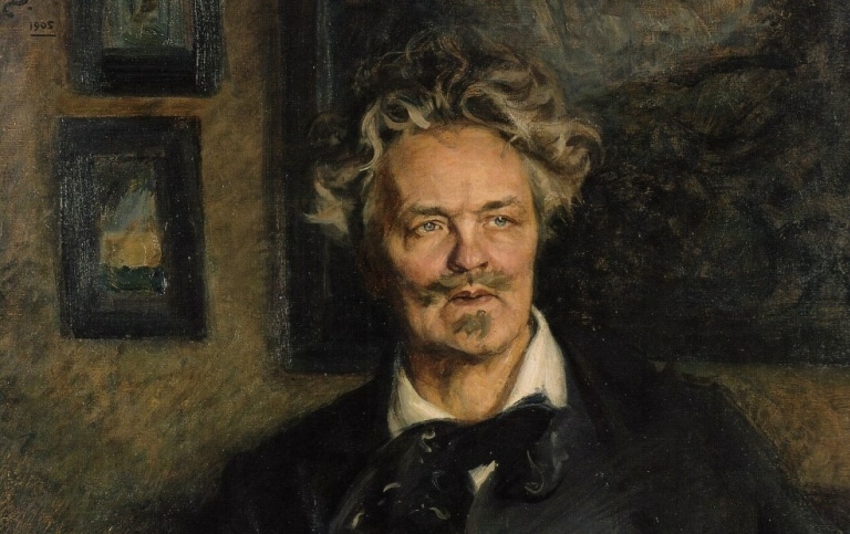 August Strindberg 1905, oil on canvas