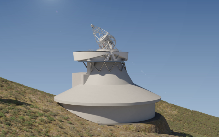 A computer rendering of the future European Solar Telescope.