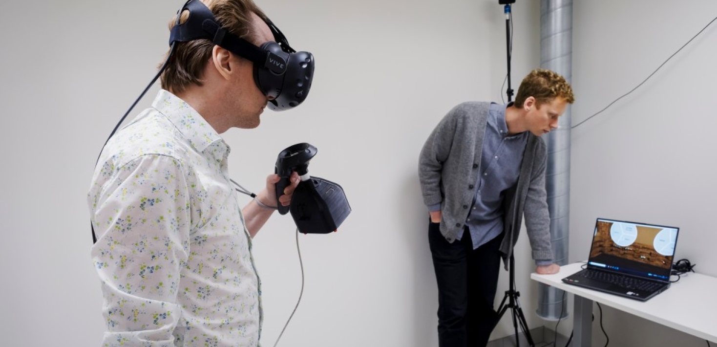 The VR-room in the lab. Photo: Jens Olof Lasthein.