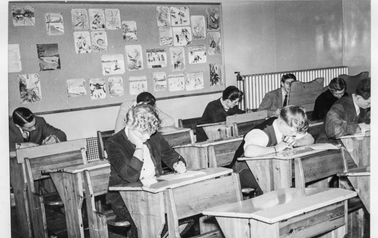 Klassrum 1950-tal