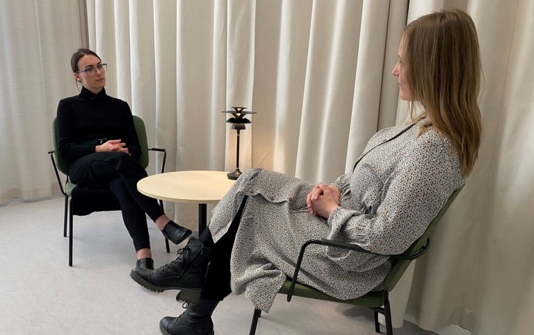 PDT-terapi på Psykologiska kliniken. Foto: Alexandra Billinghurst