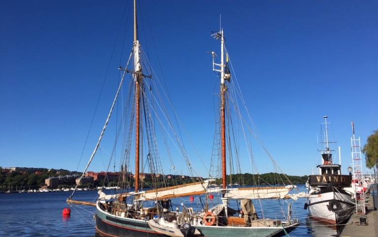 Segelbåt i Stockholm.