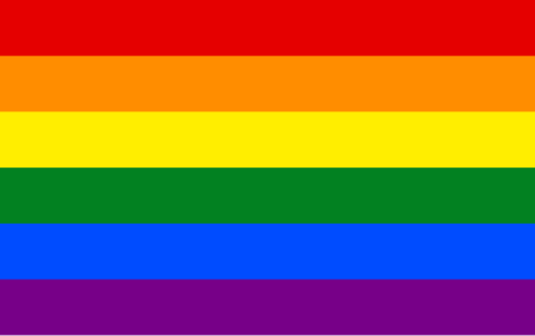 The Rainbow flag is the symbol of the LGBTQ+ community