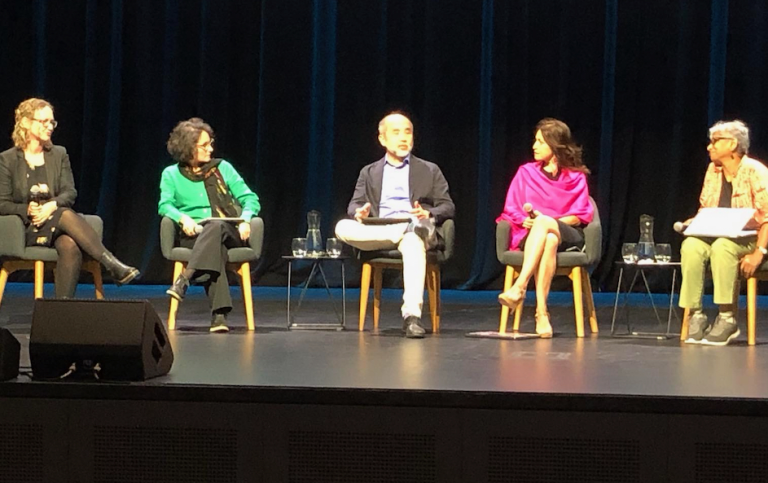 Lisa Darragh, Paola Valero, Francis Su, Rochelle Gutierrez and Jayasree Subramanian