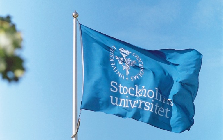 Stockholm University flag. Photo: Emanuel Almborg