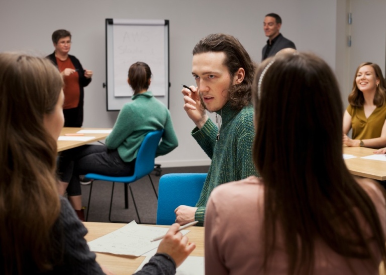 Students at workshop