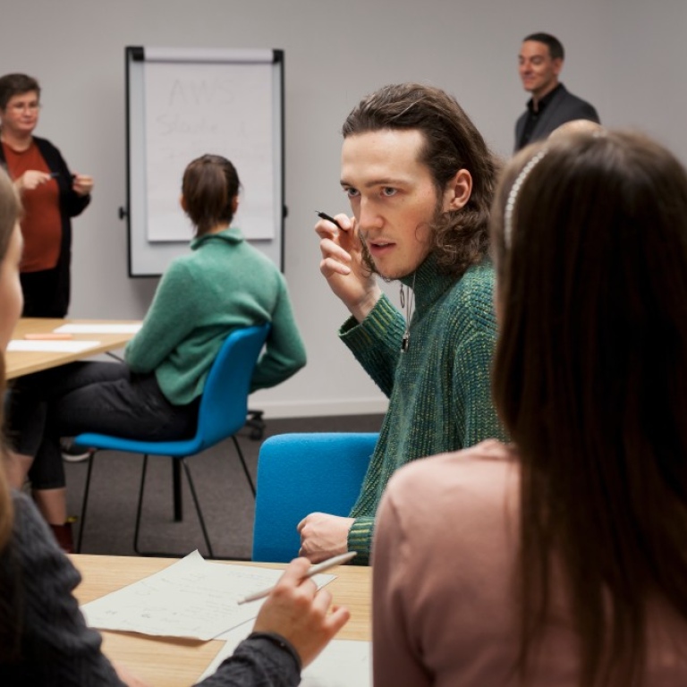 Students at workshop