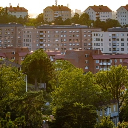 Höghus och villor i Johanneshov, Stockholm