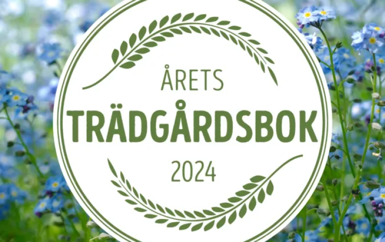 Bild: Stockholms Gartnersällskap Logotyp Årets trädgårdsbok 2024