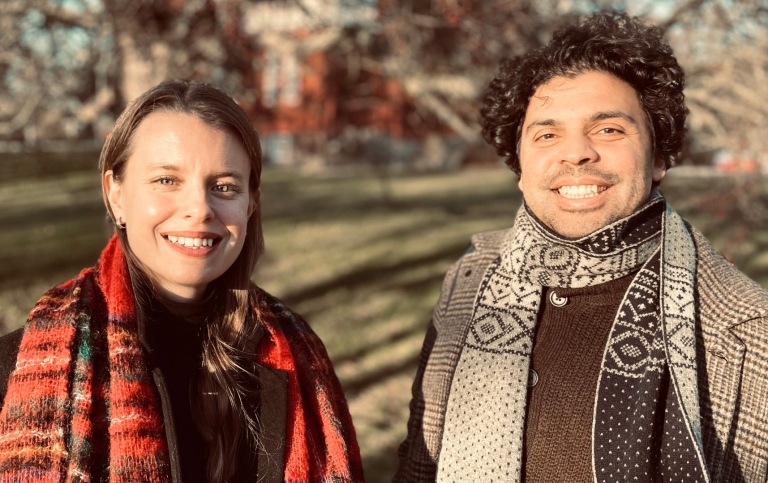 Bildningspoddens nya samtalsledare Hedvig Ljungar och Ruhi Tyson. Foto: Anekdot