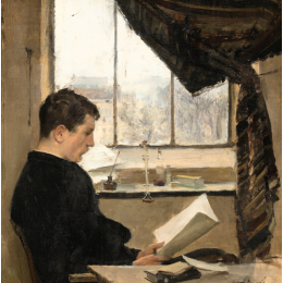 Émile Friant: Autoportrait, Dit Un Étudiant (1885) Émile Friant: Autoportrait, Dit Un Étudiant (1885)