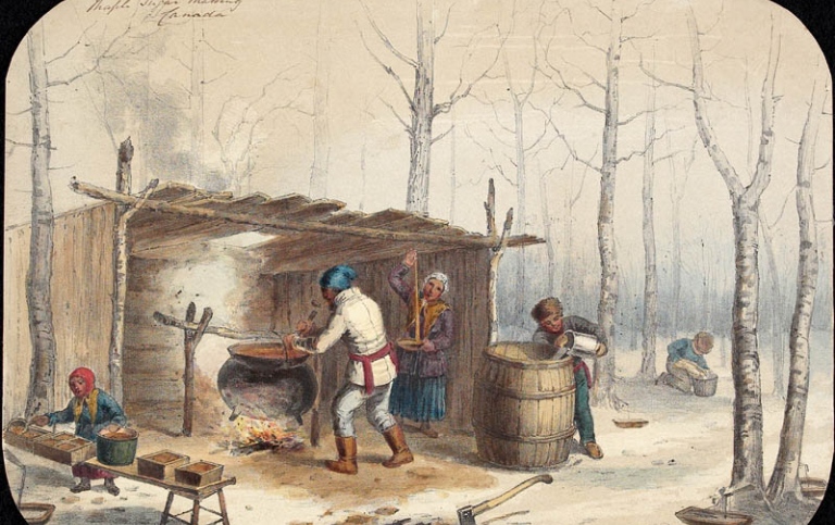 Sugar Making in Canada, 1852. By Cornelius Krieghoff (1815-1872) Sugar_Making_in_Canada,_1852._By_Cornelius_Krieghoff_(1815-1872).jpg