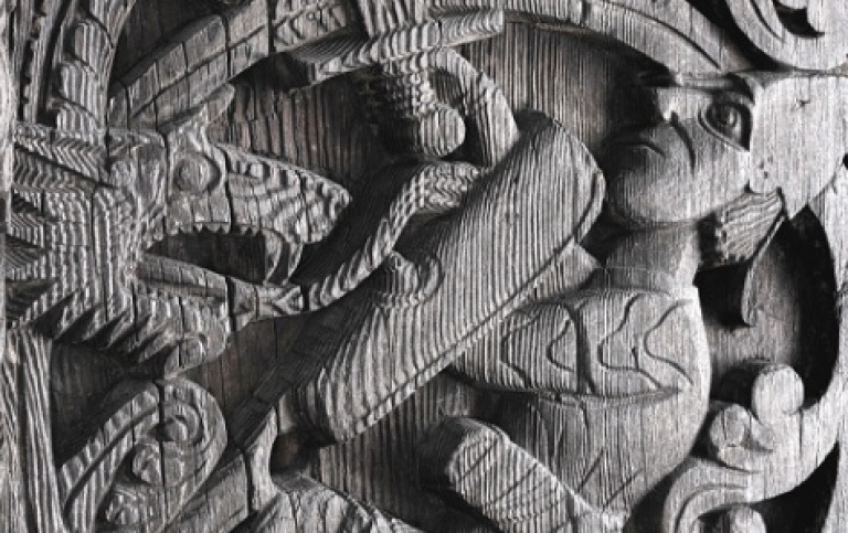 Cover image: Sigurðr slays the dragon Fáfnir. Scene from the Hylestad Stave Church portal (Norway, 12th–13th c.).
Photograph by Alexis Pantos, Museum of Cultural History, University of Oslo (CC BY-SA 4.0). Cover thesis with a picture of old carved wooden church portal.